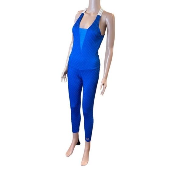 Brazilian LOVEFIT JUMPSUIT- NWOT IN ROYAL BLUE - Picture 10 of 14